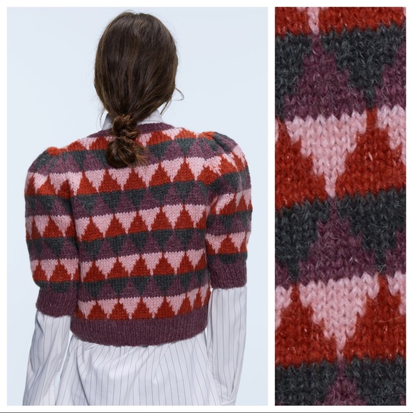 NWT. Zara Mohair/Wool blend Knit Sweater Size M, L - Picture 2 of 9